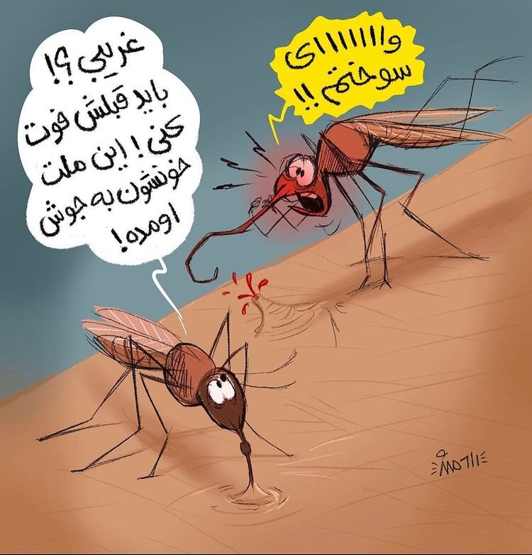 اینم مشکل جدید پشهها برای نیش زدن مردم!