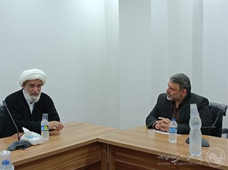 دیدار شهردار اهواز با نماینده مردم خوزستان در مجلس خبرگان رهبری