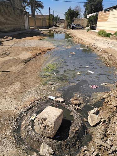 زخم حفاری‌های فاضلاب بر کالبد شهر حمیدیه