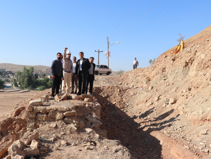 بازدید میدانی آرش قنبری شهردار مسجدسلیمان از پروژه های عمرانی مناطق شهر