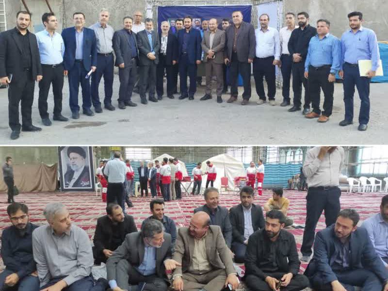 برپایی ایستگاه صلواتی شرکت آبفا اهواز در مصلی امام خمینی (ره)