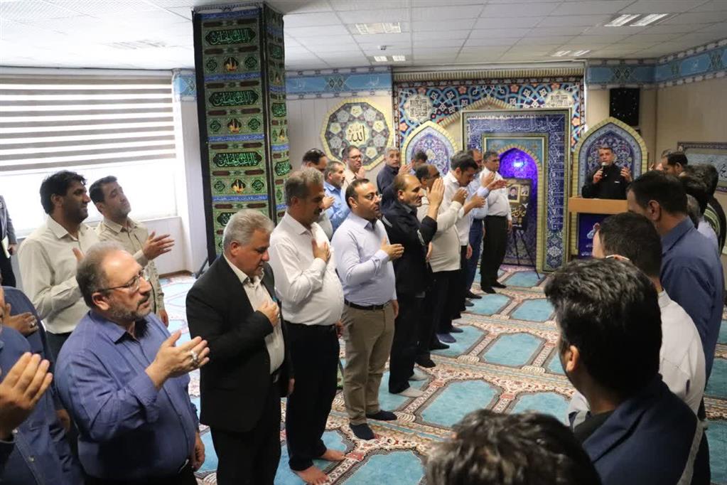 برگزاری مراسم بزرگداشت شهادت آیتالله رئیسی و همراهان شهیدش در مناطق ستادی و عملیاتی شرکت نفت و گاز اروندان