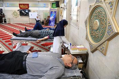 استقرار اکیپ خونگیری سازمان انتقال خون در نفت و گاز مارون