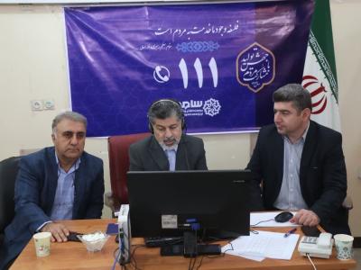 پاسخگویی بر خط قائم مقام شرکت آب و فاضلاب اهواز به تماسهای مردمی