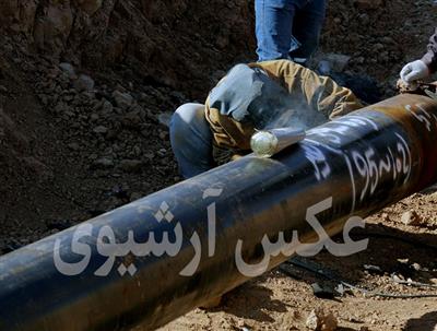 مهار نشت خط ۴۲ اینچ نفت اهواز به بوستر امیدیه