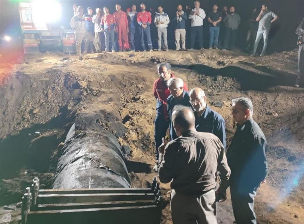 بازدید مدیر عامل شرکت ملی مناطق نفتخیز جنوب از محل عملیات تعمیر خط ۴۲ اینچ صادراتی