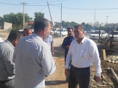 بازدید مدیرعامل شرکت آب و فاضلاب اهواز از تصفیه خانه فاضلاب چنیبه و پست امداد فاضلاب فرهنگ شهر