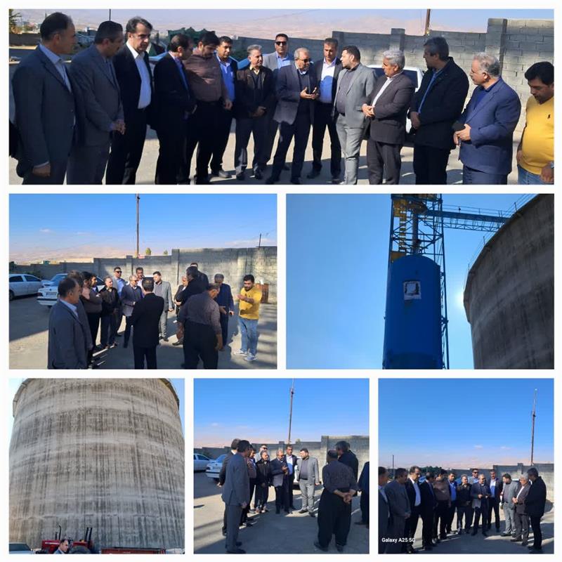 بازدید مسئولین تعاون روستایی خوزستان از مراکز سیلوی استان کردستان