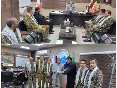 دیدار بسیجیان شرکت آبفا اهواز با مهندس دشتیزاده