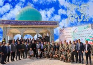 آئین رونمایی از یادمان ۲ شهید گمنام در شهرستان رامهرمز