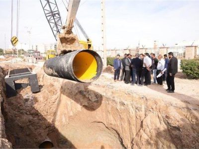 بازدید مدیرعامل آبفا خوزستان از روند اجرای پروژه فاضلاب اهواز در منطقه ملیراه