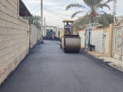 چهارده خیابان در کوی ایثار توسط شهرداری خرمشهر آسفالت شد
