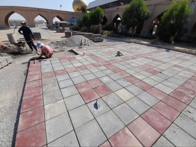 آغاز عملیات اجرایی کفپوش گذاری محوطه های گلزار شهدا توسط شهرداری خرمشهر
