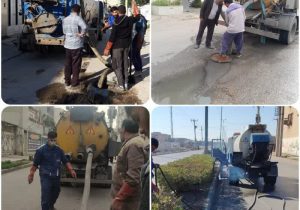 لایروبی بیش از ۲۸۰ هزار متر از خطوط جمع آوری فاضلاب در اهواز