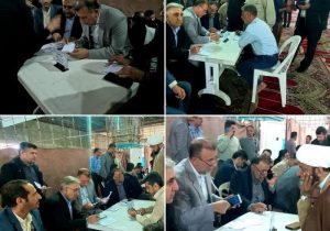 ملاقات مردمی مدیرعامل شرکت آبفا اهواز در میز خدمت مصلی نمازجمعه