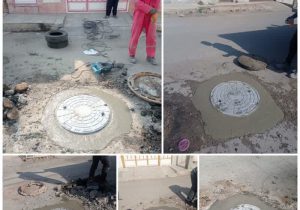 نصب بیش از یک‌هزار و صد حلقه درب و رینگ منهول فاضلاب در کلان‌شهر اهواز