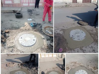 نصب بیش از یک‌هزار و صد حلقه درب و رینگ منهول فاضلاب در کلان‌شهر اهواز