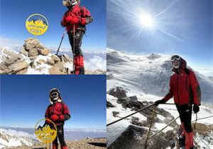 صعود زمستانی کوهنورد آبفا خوزستان به سه قله خط الرأس دنا