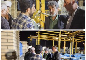 تصاویری از بازدید مهندس دشتی‌زاده مدیرعامل به همراه معاون بهره‌برداری و توسعه‌ی فاضلاب شرکت آبفا اهواز از ایستگاه فاضلاب کوی نفت به همراه نمایندگان و معتمدین منطقه مذکور