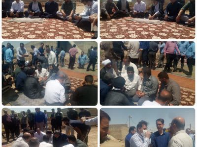 برگزاری جلسه و پایش میدانی مشترک نماینده ولی فقیه در استان خوزستان، مدیرعامل شرکت آبفا اهواز و شهردار اهواز در کوی گلدشت