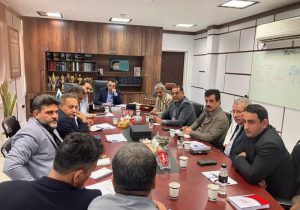 برگزاری جلسه معاونت توسعه تعاونی ها ، تشکل ها و نظام های بهره برداری با مسئولین سازمان آب و برق خوزستان