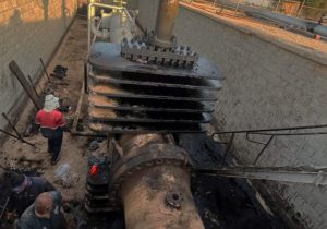 شیر ۳۶ اینچ خط لوله اصلی نفت شرکت بهره برداری نفت و گاز مارون تعویض شد