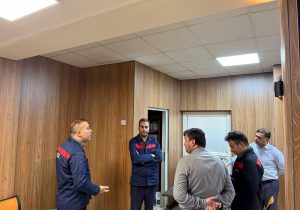 بازدید قائممقام فولاد اکسین از فضاهای رفاهی و عملیاتی با هدف ارتقاء کیفیت محیط کار