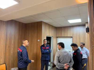 بازدید قائممقام فولاد اکسین از فضاهای رفاهی و عملیاتی با هدف ارتقاء کیفیت محیط کار