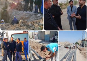 اجرای خط انتقال آب تقویت فشار کوت عبدالله قدیم