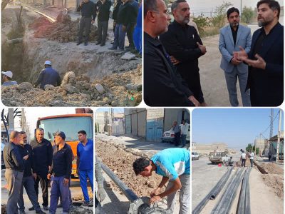 اجرای خط انتقال آب تقویت فشار کوت عبدالله قدیم