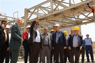 بازدید معاون وزیر نفت از تاسیسات فرایندی نفت و گاز مارون