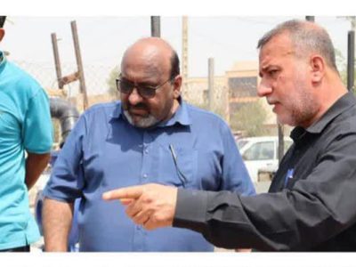 بازدید مدیرعامل آبفا اهواز از کوی مهدیس جهت بررسی پایداری آب