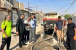 بازدید مدیرعامل شرکت آب و فاضلاب اهواز از مناطق حاشیه و کم‌برخوردار