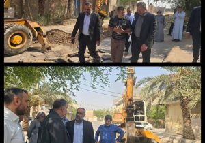 شبکه توزیع آب شرب علی‌آباد اهواز در حال اصلاح و توسعه است