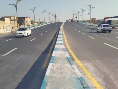 تعریض پل راهنمایی و رانندگی‌اهواز به بهره برداری رسید