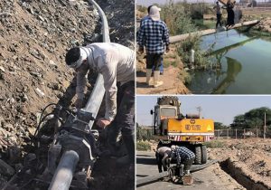 جهاد آبرسانی در شهرستان کارون؛ خدمت ادامه دارد/پایان انتظار درویشیه و سویسه؛ آب پایدار به خانه‌های کارون رسید