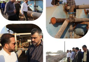 بازدید مدیرعامل آبفا اهواز و نماینده مردم اهواز، حمیدیه، کارون و باوی از روند اجرای طرح آبرسانی اهواز