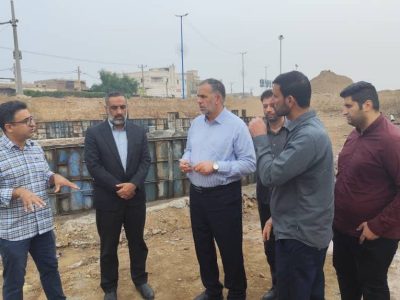بازدید موسویزاده، نماینده مجلس، از پروژه آبرسانی به منطقه عیندو اهواز