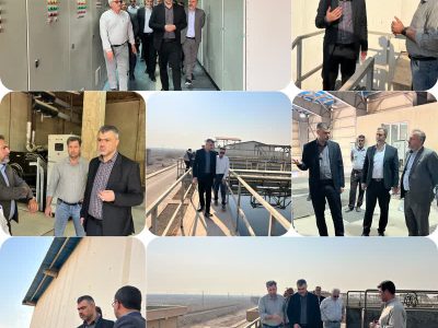 بازدید مدیرعامل شرکت آب و فاضلاب اهواز از تصفیه‌خانه فاضلاب شرق