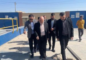 بازدید استاندار خوزستان از ایستگاه پمپاژ فاضلاب ملیراه اهواز