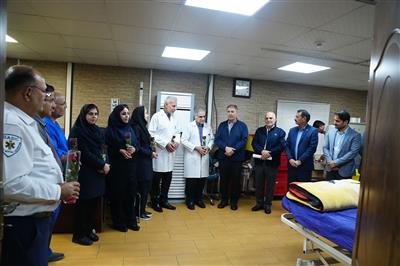 دیدار مدیرعامل نفت و گاز مارون با کادر درمان