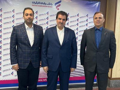 نشست مدیرعامل گروه ملی صنعتی فولاد ایران با مدیرعامل بانک رفاه کارگران کشور