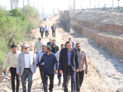 گزارش تصویری بازدید سرپرست شهرداری اهواز از پروژه‌های عمرانی سطح شهر