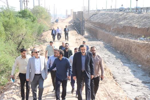 گزارش تصویری بازدید سرپرست شهرداری اهواز از پروژه‌های عمرانی سطح شهر