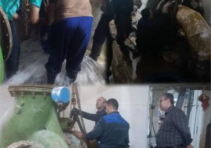 ابتکار و اجرای عملیات پُرخطر توسط متخصصان شرکت آبفا اهواز