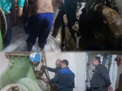 ابتکار و اجرای عملیات پُرخطر توسط متخصصان شرکت آبفا اهواز