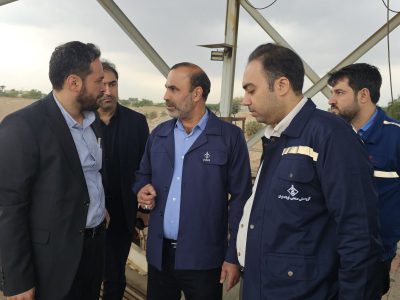 بازدید مدیرعامل آب و فاضلاب استان خوزستان از اسکله آبرسانی گروه ملی صنعتی فولاد ایران