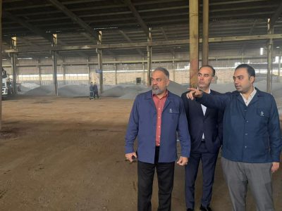 پایش مستمر تولید و نظارت بر روند ورود مواد اولیه توسط مدیرعامل گروه ملی صنعتی فولاد ایران