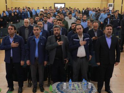 مراسم گرامیداشت پنجمین سالگرد تدفین شهدای گمنام و یادواره ۵۸ شهید گروه ملی صنعتی فولاد ایران برگزار شد