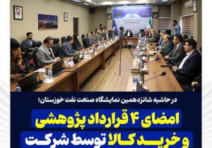 امضای ۴ قرارداد پژوهشی و خرید کالا توسط شرکت نفت و گاز اروندان